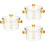 3Pcs Clear Glass Stew Bowls with Cover Safe Kitchen Tableware Set 6