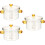 3Pcs Clear Glass Stew Bowls with Cover Safe Kitchen Tableware Set 7