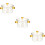 3Pcs Clear Glass Stew Bowls with Cover Safe Kitchen Tableware Set 9