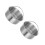 2Pcs Stainless Steel Steaming Egg Bowl with Handle for Home Use Silver 6