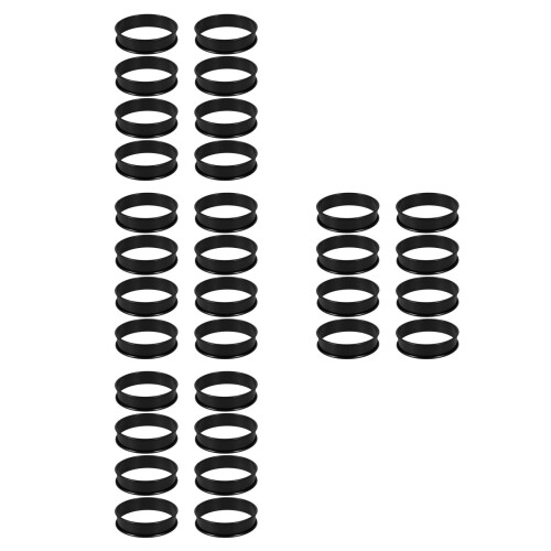 32Pcs Stainless Steel Mousse Ring Black Non-Stick Cake Baking Mold 2