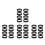 32Pcs Stainless Steel Mousse Ring Black Non-Stick Cake Baking Mold 5