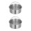 2Pcs Stainless Steel Steaming Egg Bowl with Handle for Home Use Silver 8