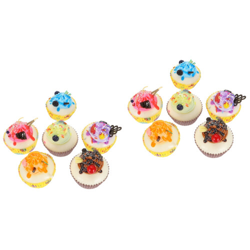 2Sets Safe PU Crafted Cake Molds Colorful Decorative Bread Crafts 2