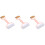 3Pcs Kitchen Rolling Pin Pink Plastic Wood Double Ended Dough Roller 6