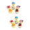 2Sets Safe PU Crafted Cake Molds Colorful Decorative Bread Crafts 7