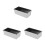 3Pcs Stainless Steel Bread Baking Loaf Pans Nonstick Silver Molds 4