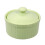 2Pcs Safe Ceramic Pudding and Soufflé Bowls Light Green for Baking 6