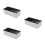 3Pcs Stainless Steel Bread Baking Loaf Pans Nonstick Silver Molds 9