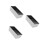 3Pcs Stainless Steel Bread Baking Loaf Pans Nonstick Silver Molds 10