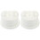 2Pcs White Simulated Foam Cake Model for DIY Training and Cake Crafts 2