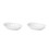 2Pcs Ceramic Deep Baking Tray White Smooth Durable Kitchenware 5