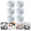 6Pcs Microwave Safe White Ceramic Soufflé and Dessert Baking Bowls 3