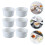 6Pcs Microwave Safe White Ceramic Soufflé and Dessert Baking Bowls 4