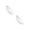 2Pcs Ceramic Deep Baking Tray White Smooth Durable Kitchenware 9