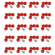 80X Aluminum Alloy 12mm Combiner Wheel Hub Hex Adapter Upgrades for  144001 1/14 RC Car Spare Parts,Red
