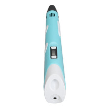Penna per stampa 3D con kit da 20 bastoncini di filamento PLA da 3 metri, colore blu, per bambini