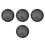 4Pcs Non-Stick Pizza Baking Pan Black Carbon Steel Kitchen Bakeware 2