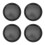 4Pcs Non-Stick Pizza Baking Pan Black Carbon Steel Kitchen Bakeware 6