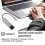 2X 6-In-1 Computer Sound Card 5.1 USB External Sound Card Multi-Function Audio Converter for Notebook Aluminum 10