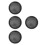 4Pcs Non-Stick Pizza Baking Pan Black Carbon Steel Kitchen Bakeware 7