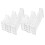 48Pcs White Cake Pillars Plastic Roman Column Stands for Tiered Cakes 3