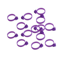 12Stk Backbeutelverschluss Rubber Band Lila Zum Sauberen Abdichten