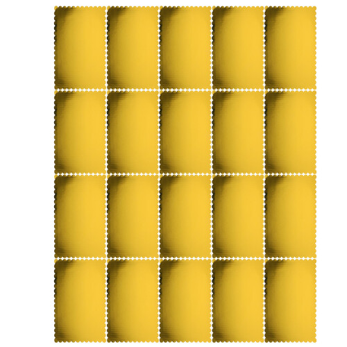 20 Unidades Base De Papelão Para Bolo 10X14 Polegadas Com Borda Ondulada
