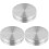 3Pcs Silver Cake Turntable Bearing Durable Aluminum Alloy Base 2
