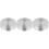 3Pcs Silver Cake Turntable Bearing Durable Aluminum Alloy Base 4
