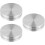 3Pcs Silver Cake Turntable Bearing Durable Aluminum Alloy Base 7