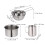 1 Set Rvs Boter Smeltpan Premium Praktisch 3