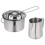 1 Set Rvs Boter Smeltpan Premium Praktisch 8
