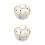 2Pcs White Ceramic Stew Bowl with Lid Durable Kitchen Storage Pot 5