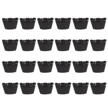 24Pcs Hålade Förpackningar Tårtdekoration Halloween Tårtplagg