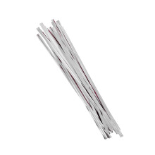 Färgglada Plastbelagda Förslutningsband 10 cm (Silver)