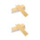 400Pcs Golden Mini Rectangle Cake Boards Sturdy Paper Cardboard 4