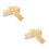 400Pcs Golden Mini Rectangle Cake Boards Sturdy Paper Cardboard 9