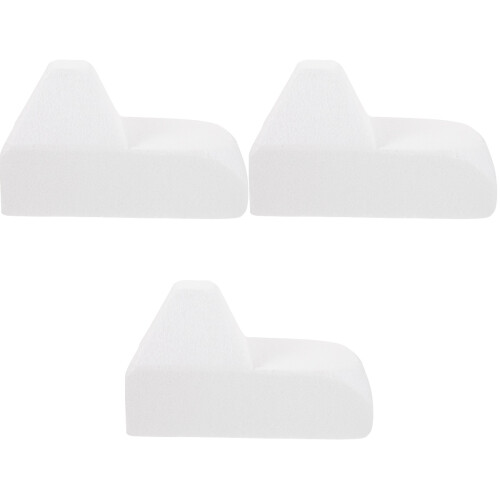 3Pcs Lightweight Foam Cake Models White for DIY Cake Decorating 2