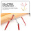 2 pezzi scaffali in chiffon pieghevoli con gambe in acciaio e silicone 5