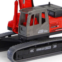(red) Kids\' Excavator Toy - Educational Vehicle for Toddlers