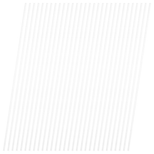 90Pièces Bâtons Solides Acryliques Clairs 2Mm Pour Décor Gâteaux