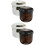4Pcs Ceramic Soup Bowls with Lids Assorted Colors Kitchen Stew Pot 6