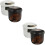 4Pcs Ceramic Soup Bowls with Lids Assorted Colors Kitchen Stew Pot 7