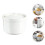 1Pc Ceramic Soup Bowl With Lid For Household Use 4