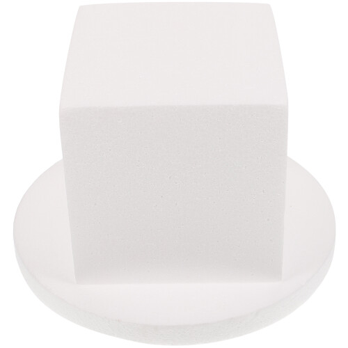 2Sets Multi-Functional White Foam Cake Models for Wedding and DIY Use 2