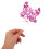 10Pcs Rosy Butterfly Cake Decorations Plastic Toppers for Home Use 4