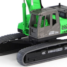 (Green) Kids\' Excavator Toy - Educational Vehicle for Toddlers