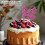 10Pcs Rosy Butterfly Cake Decorations Plastic Toppers for Home Use 7