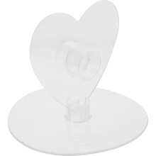 Transparante Plastic Hartvormige Taartstandaard Voor Poppen